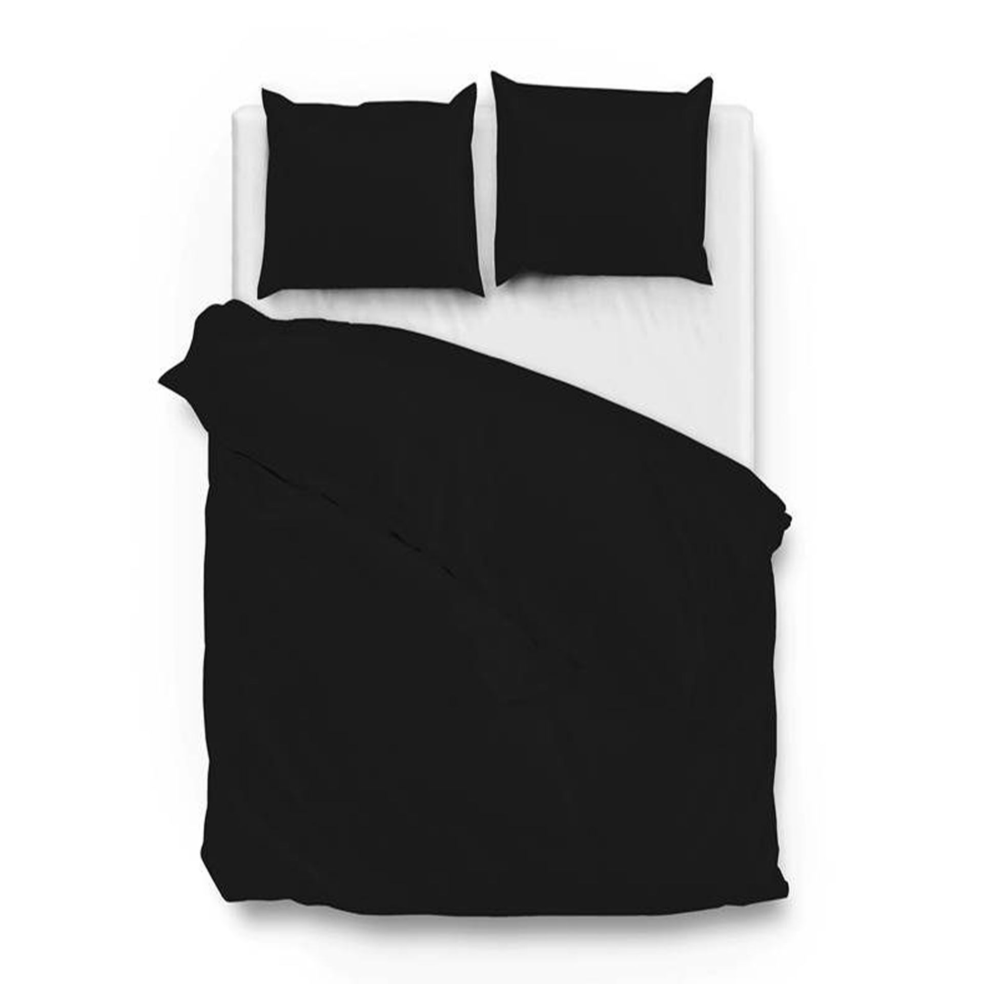 Zo!Home - Satinado night black - Dekbedovertrek 