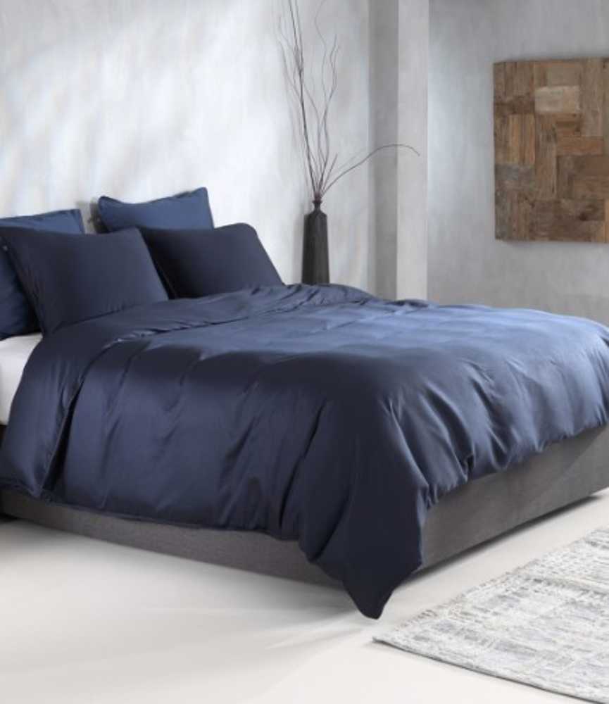 Zo!Home - Satinado navy blue - Dekbedovertrek