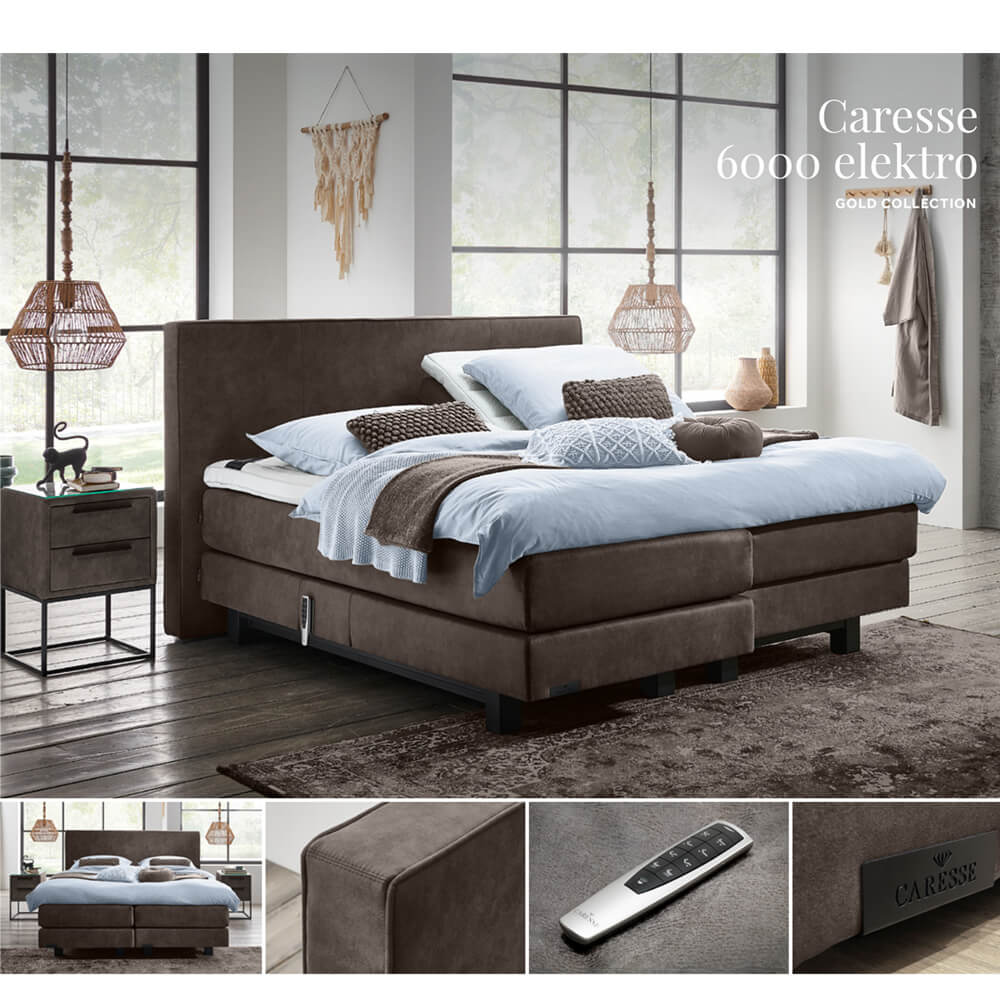 Caresse Boxspring 6000 elektrisch verstelbaar Gold Collection