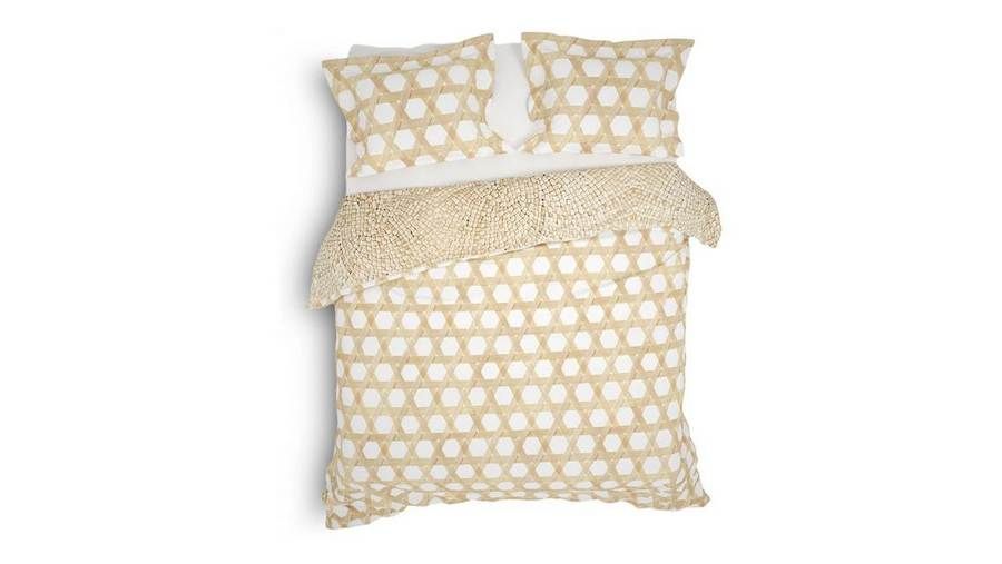 Heckettlane - Inaya cane beige - Dekbedovertrek