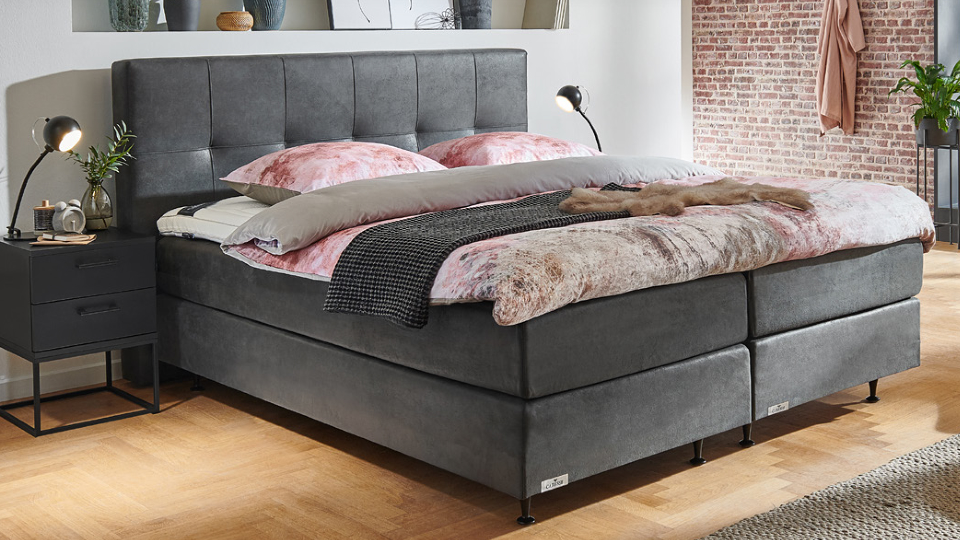 Caresse Boxspring Gold 7050 Vlak luxe design boxspring