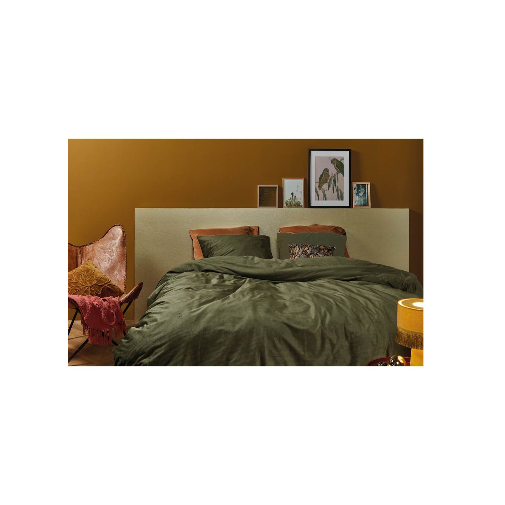 At Home by Beddinghouse - Cosy corduroy green - Dekbedovertrek 