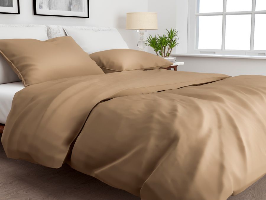 Zo!Home - Satinado praline brown Dekbedovertrek