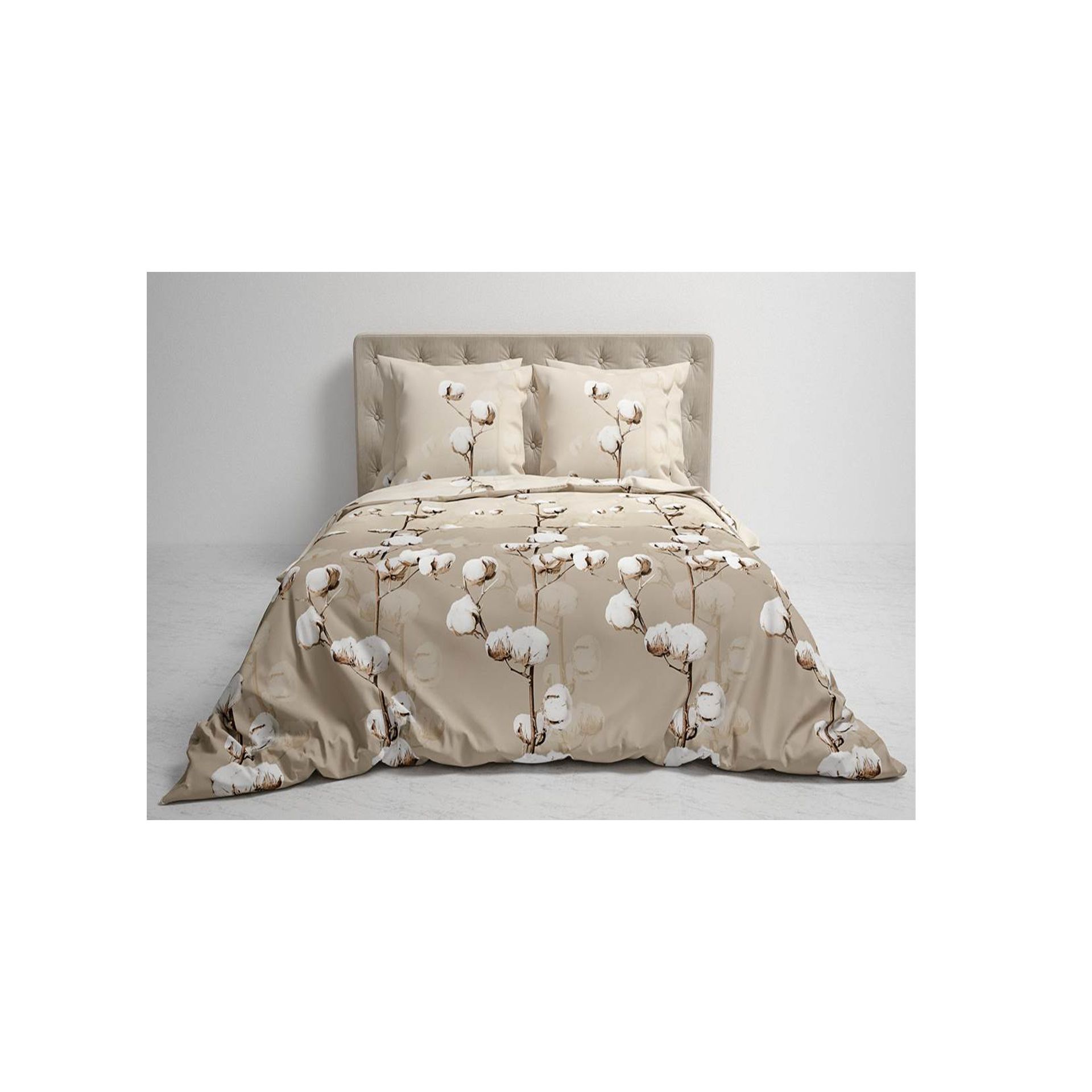 Heckettlane - Moos natural beige Dekbedovertrek