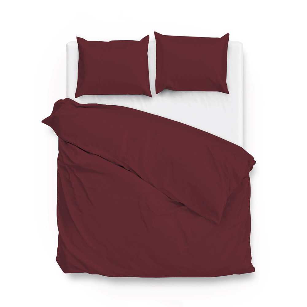 Zo!Home - Satinado spicy red - Dekbedovertrek