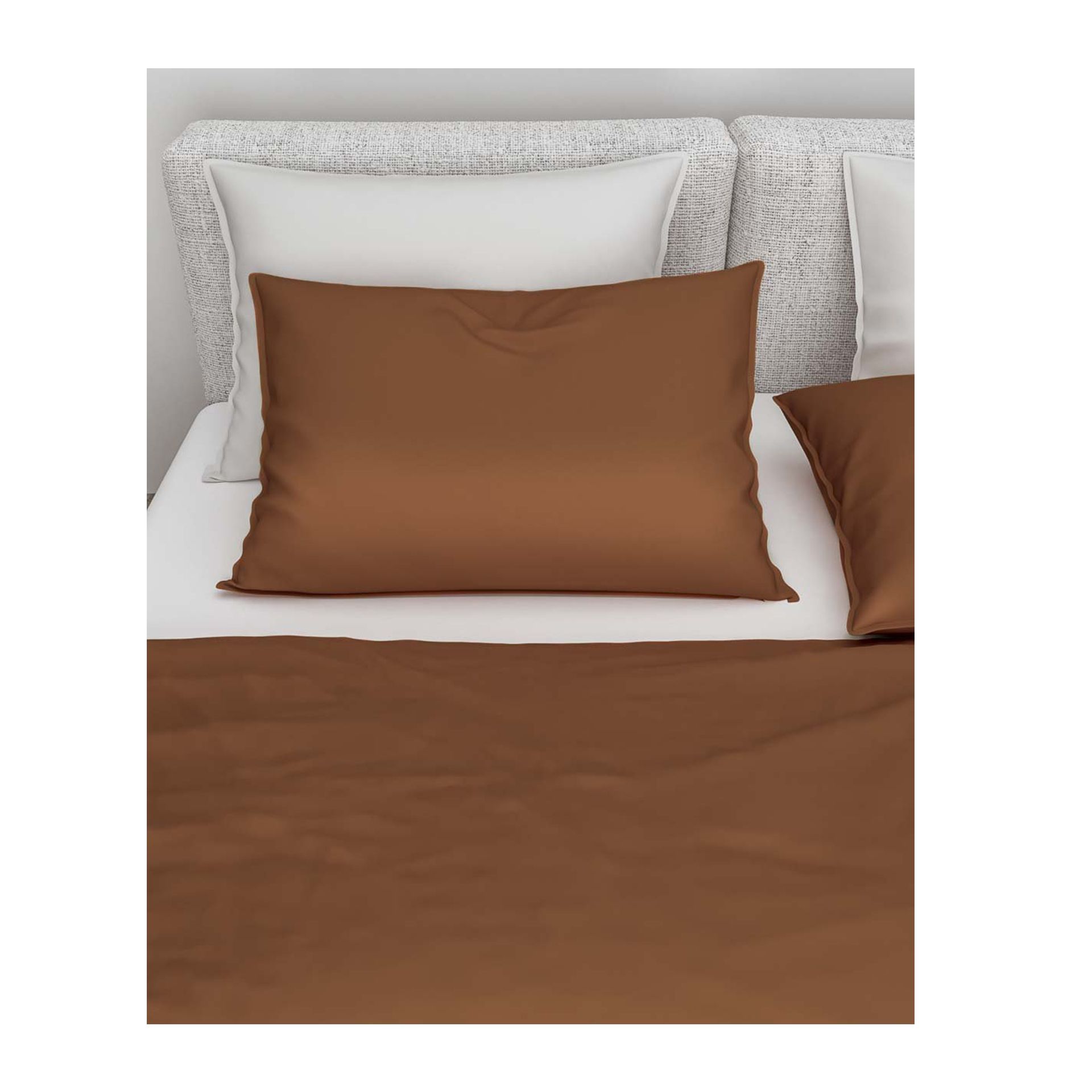 Zo!Home - Velluto cognac brown - Dekbedovertrek