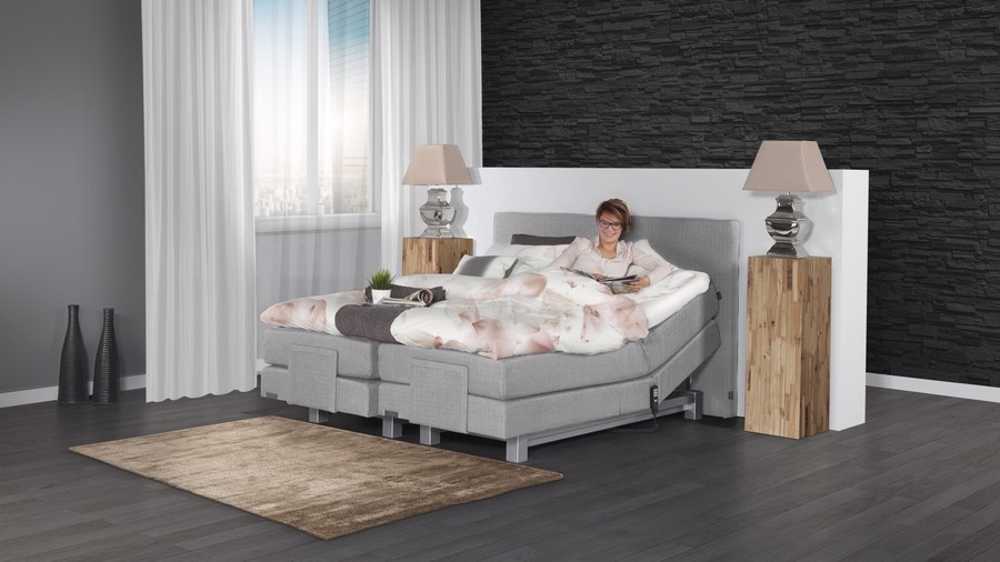 Caresse Boxspring 4600 elektrisch verstelbaar Silver Collection