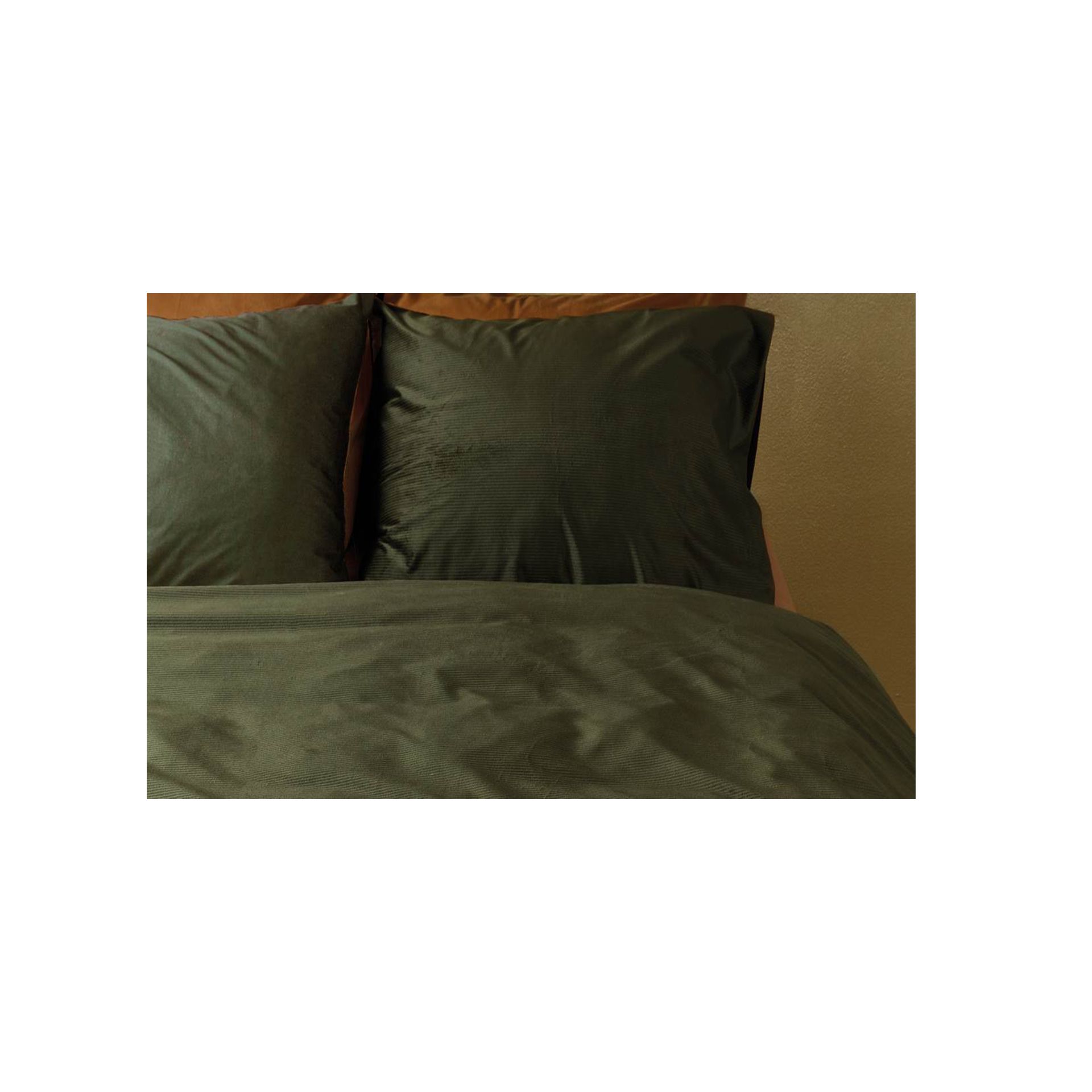 At Home by Beddinghouse - Cosy corduroy green - Dekbedovertrek 