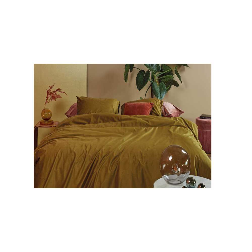 At Home by Beddinghouse - Cosy corduroy ochre - Dekbedovertrek