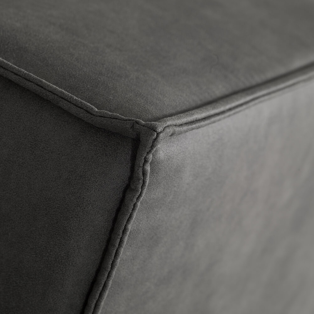 Close-up van de stof Orleans en Rough van Caresse 3800 Elektrisch boxspring