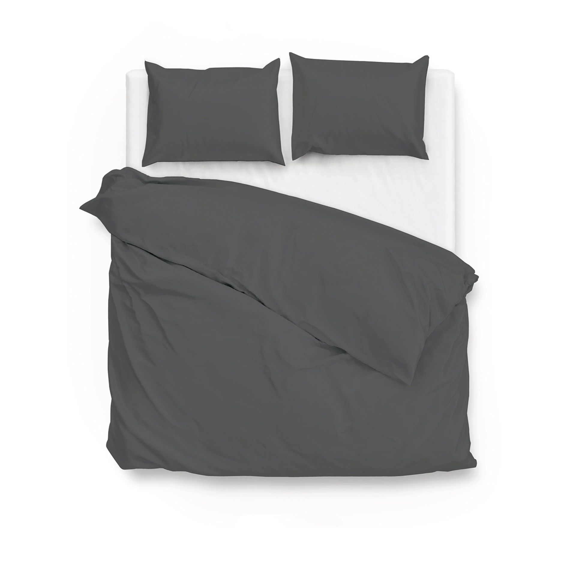 Zo!Home - Satinado classic anthracite Dekbedovertr