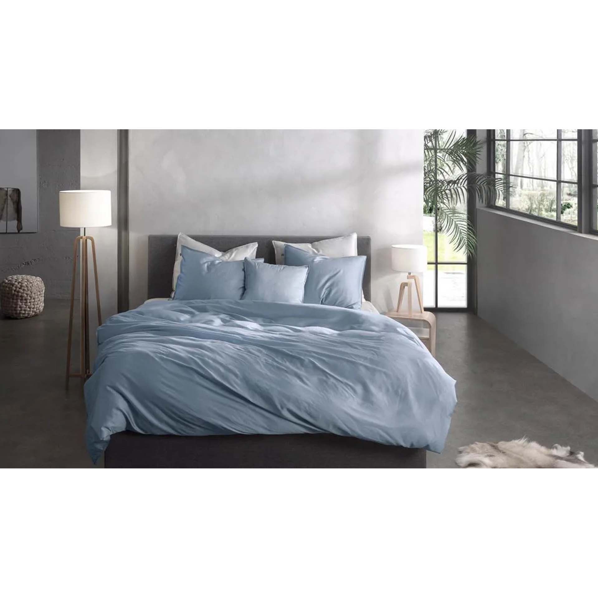 Zo!Home - Satinado riviera blue - Dekbedovertrek