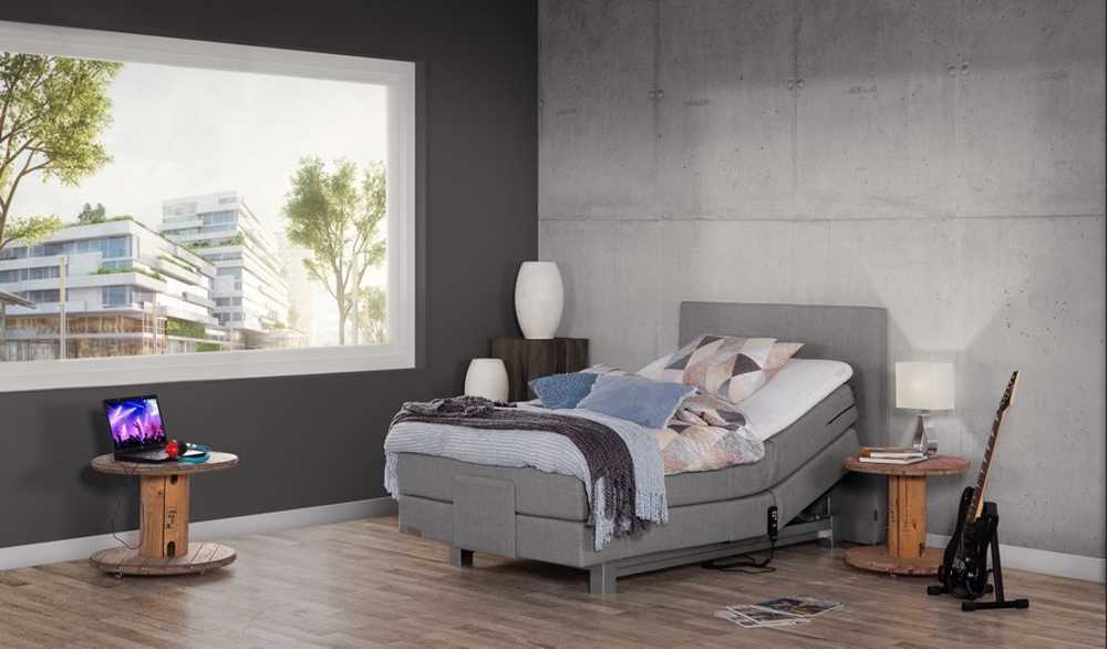 Caresse Boxspring 4600 elektrisch verstelbaar Silver Collection