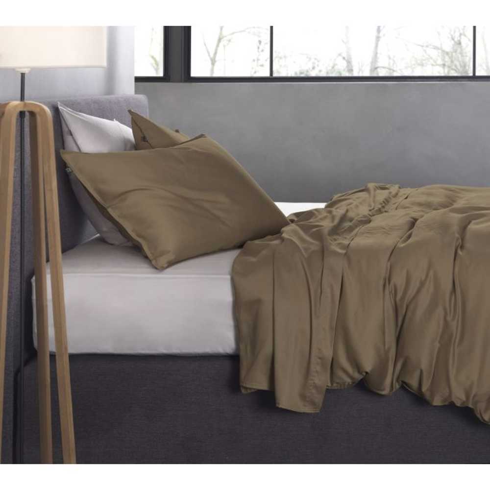 Zo!Home - Satinado real taupe - Dekbedovertrek