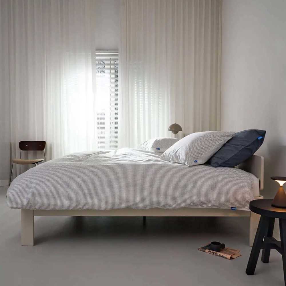 Auping - Casual squares pure white dekbedovertrek 
