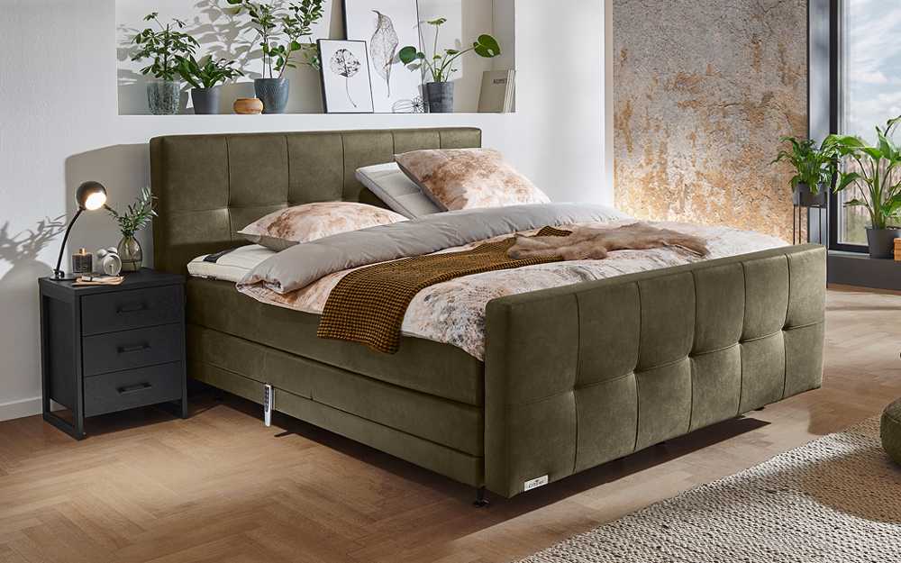 Caresse Boxspring 7010 elektrisch verstelbaar incl. voetbord Gold Collection