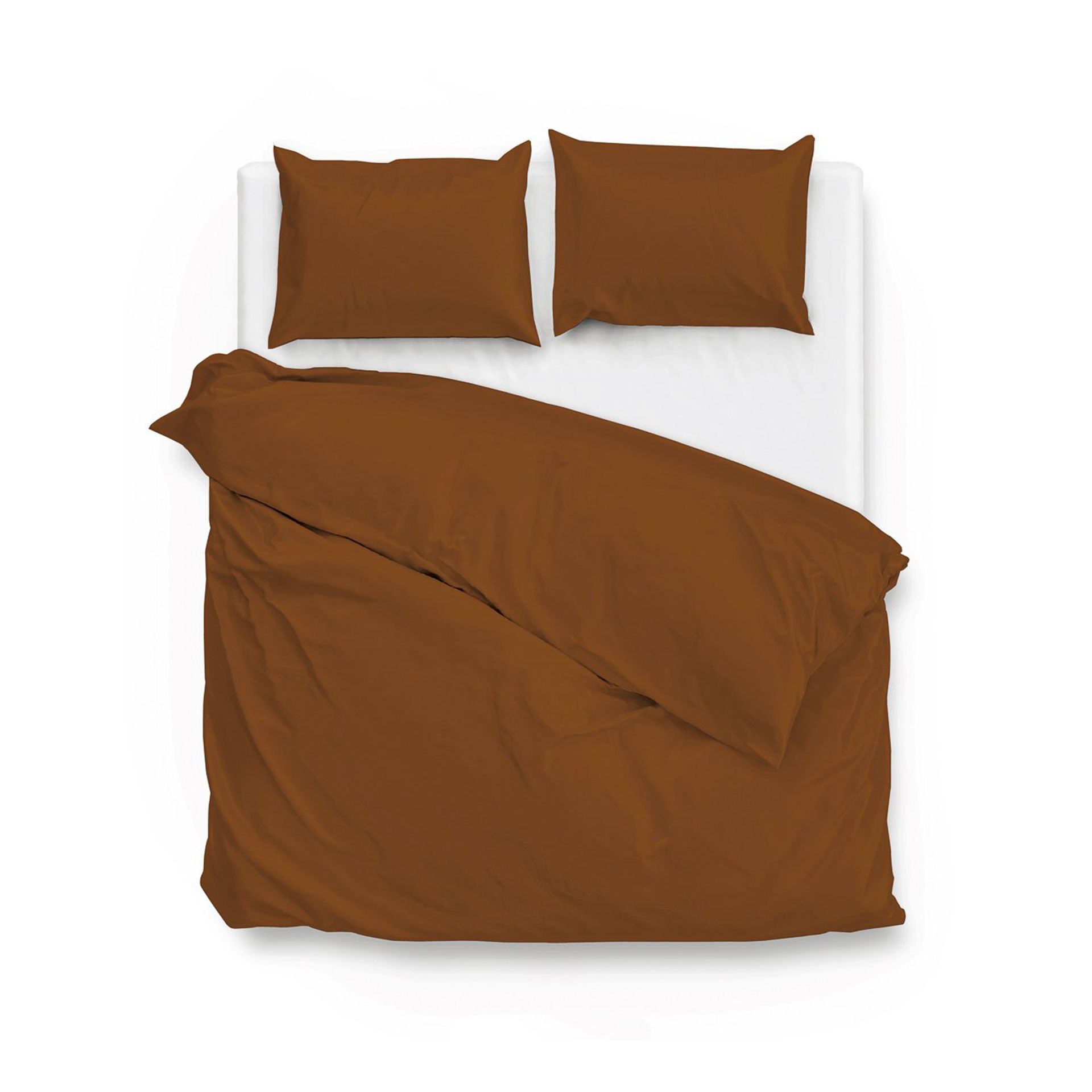 Zo!Home - Velluto cognac brown Dekbedovertrek