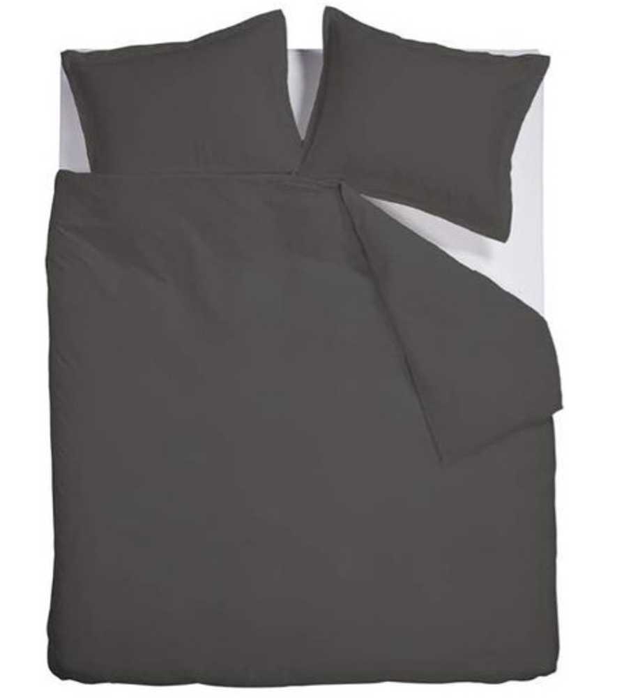 Sizzz Satin Uni Dark Grey dekbedovertrek Sizzz Satin Uni Dark Grey dekbedovertrek