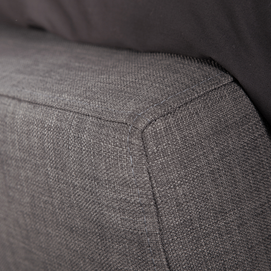 Urban meubelstof Silver 4860 vlak boxspring met RVS-pootjes