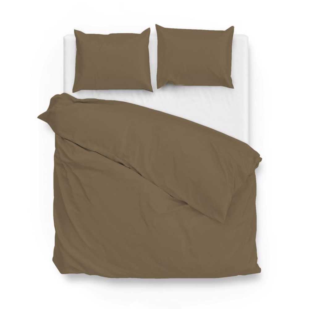 Zo!Home - Satinado real taupe - Dekbedovertrek