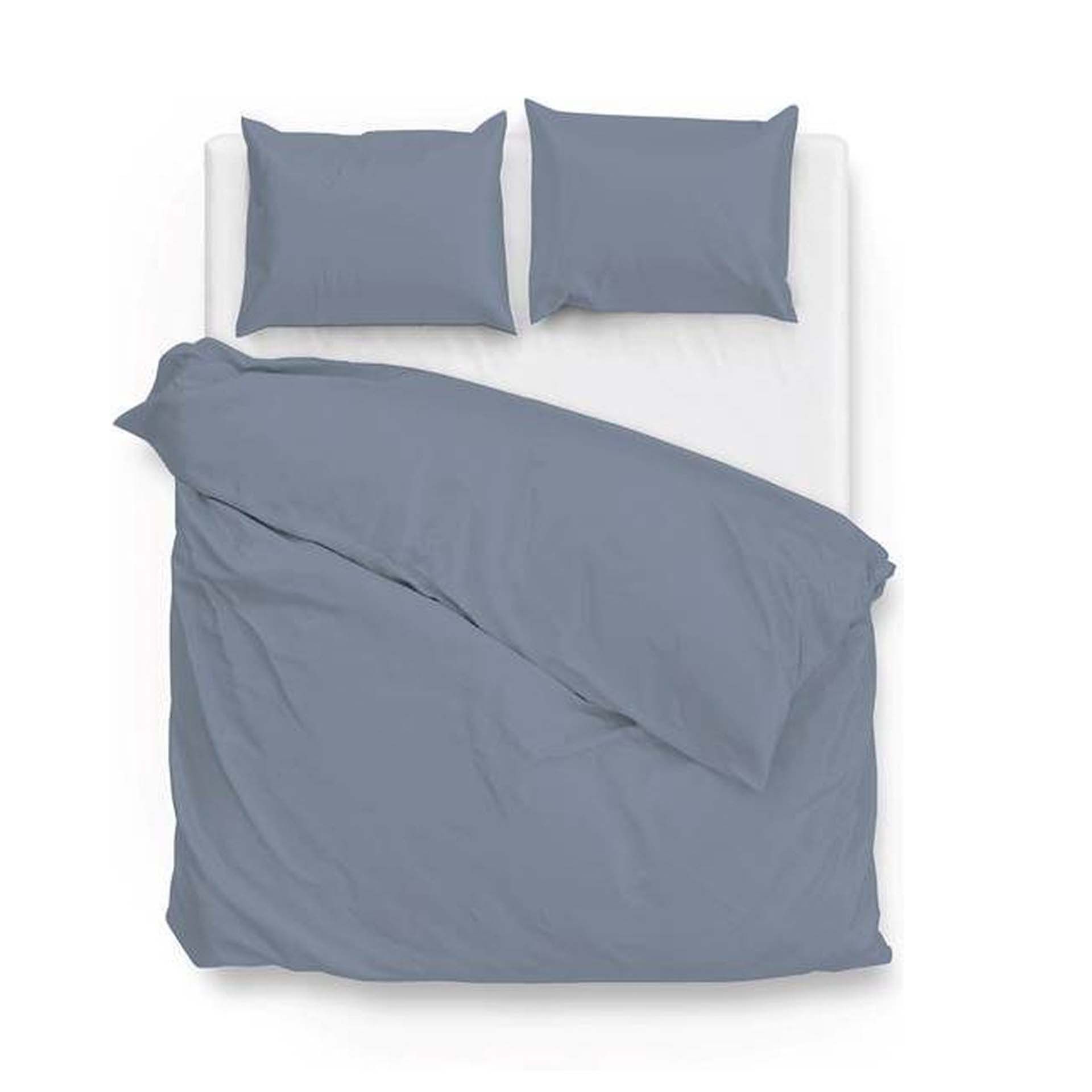 Zo!Home - Satinado riviera blue - Dekbedovertrek