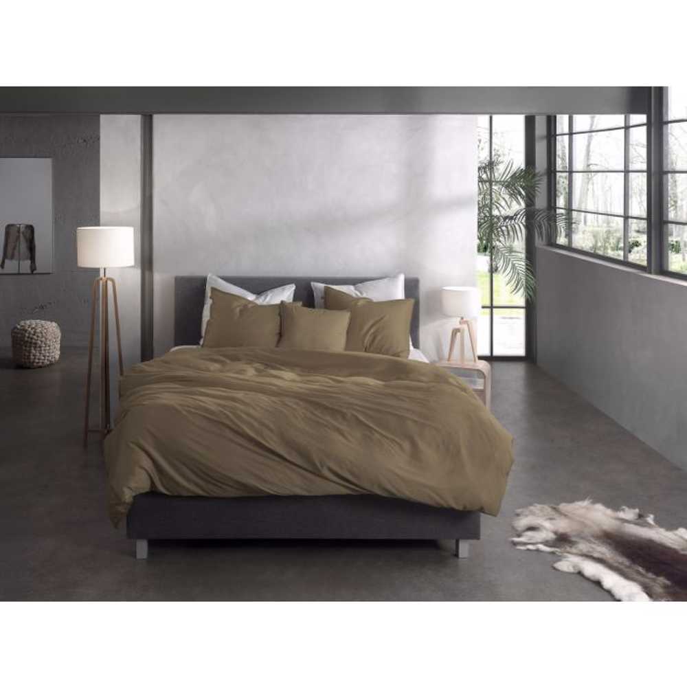 Zo!Home - Satinado real taupe - Dekbedovertrek
