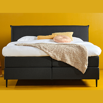 Eastborn Go boxspring bed met gestoffeerd hoofdbord en comfortabel matras